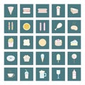 Food and beverage icon set. Vector illustration decorative design Royalty Free Stock Photo