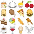Food & Beverages Icons - Illustration