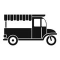 Food bike icon, simple style