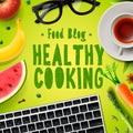 Food blog, healthy cooking recipes online