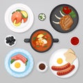 Food business flat lay idea Royalty Free Stock Photo