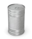 Food can - brushed metal Royalty Free Stock Photo