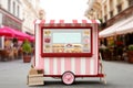 Food cart banner. Generate Ai