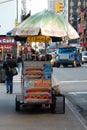 Food Cart on a New York City Street Royalty Free Stock Photo