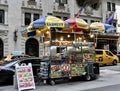 Food Cart on a New York City Street