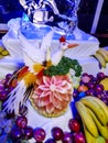 Food carving fruits Royalty Free Stock Photo