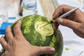 Food carving watermelon