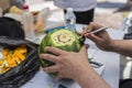 Food carving watermelon