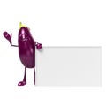 Food character - aubergine