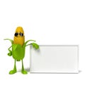 Food character - corn cob