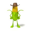 Food character - corn cob