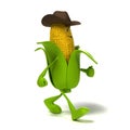 Food character - corn cob