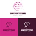 Food Chef restaurant logo design template. Chef logo design