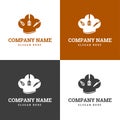 Food Chef restaurant logo design template. Chef logo design