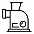Food chopper icon, outline style Royalty Free Stock Photo
