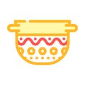 food clay crockery color icon vector illustration Royalty Free Stock Photo