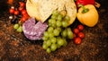 Food composition organic ingredients cheese grape