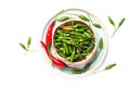 Food concept Chili Padi, Bird`s Eye Chili, Thai pepper and red c Royalty Free Stock Photo