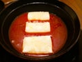 Food concept, Zenzai is Japanese sweets. It made from boiled red