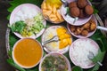 Food for consecrate to monk in ceremony of Thailand Royalty Free Stock Photo