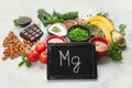 Food containing magnesium Royalty Free Stock Photo