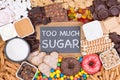 Food containing too much sugar