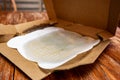 Food contaminated nonrecyclable cardboard pizza box