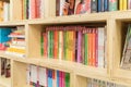 Food Cooking Books On Modern Bookstore Shelf