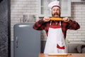 Food cooking, profession and people concept - happy male chef.