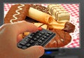 Food cooking tv channel remote control