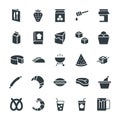 Food Cool Vector Icons 8 Royalty Free Stock Photo