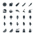 Food Cool Vector Icons 6 Royalty Free Stock Photo