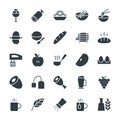 Food Cool Vector Icons 7 Royalty Free Stock Photo