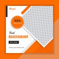 Food & culinary social media post banner promotion template