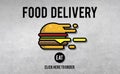 Food Delivery Fast Food Unhealthy Obesity Concept Royalty Free Stock Photo