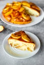 Food, dessert, pastries, pie. Tasty beautiful apple pie Royalty Free Stock Photo