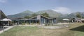 food disctrict square, built after earhquake destruction, Amatrice, Italy