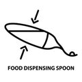 Food dispensing spoon