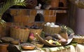 Food Display at a Mexican Restaurant Royalty Free Stock Photo