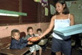 Food Distribution at primary school in Nicaragua