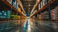 Food Distribution Warehouse Hygiene Focus - AI Generated Royalty Free Stock Photo