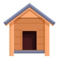 Food dog kennel icon cartoon vector. Puppy house