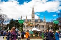 Food and drink festival held on at Rathausplatz in front of the Vienna City Hall