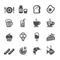 Food and drink icon set, vector eps10