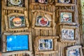 Food and Drink Menu Demontrated in Framed Pictures Hanged on the Wall of a Summer Club in Pula, Istria, Croatia