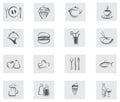 Food & Drink Modern graphic design symbol concepts, simple outline elements collection. Vector illustration line isolated icons Royalty Free Stock Photo