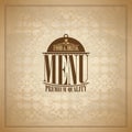 Food and drink retro paper menu design