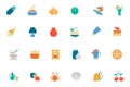 Food and Drinks Vector Colored Icons 10