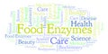 Food Enzymes word cloud.