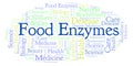 Food Enzymes word cloud.